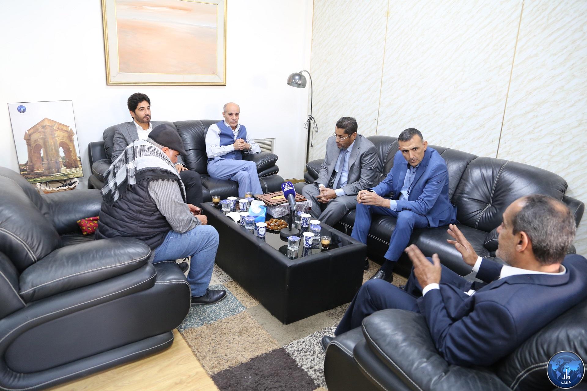زيارة وفد من  المركز الليبي لدراسات الاستراتيجية و الامن الوطني لوكالة الانباء الليبية