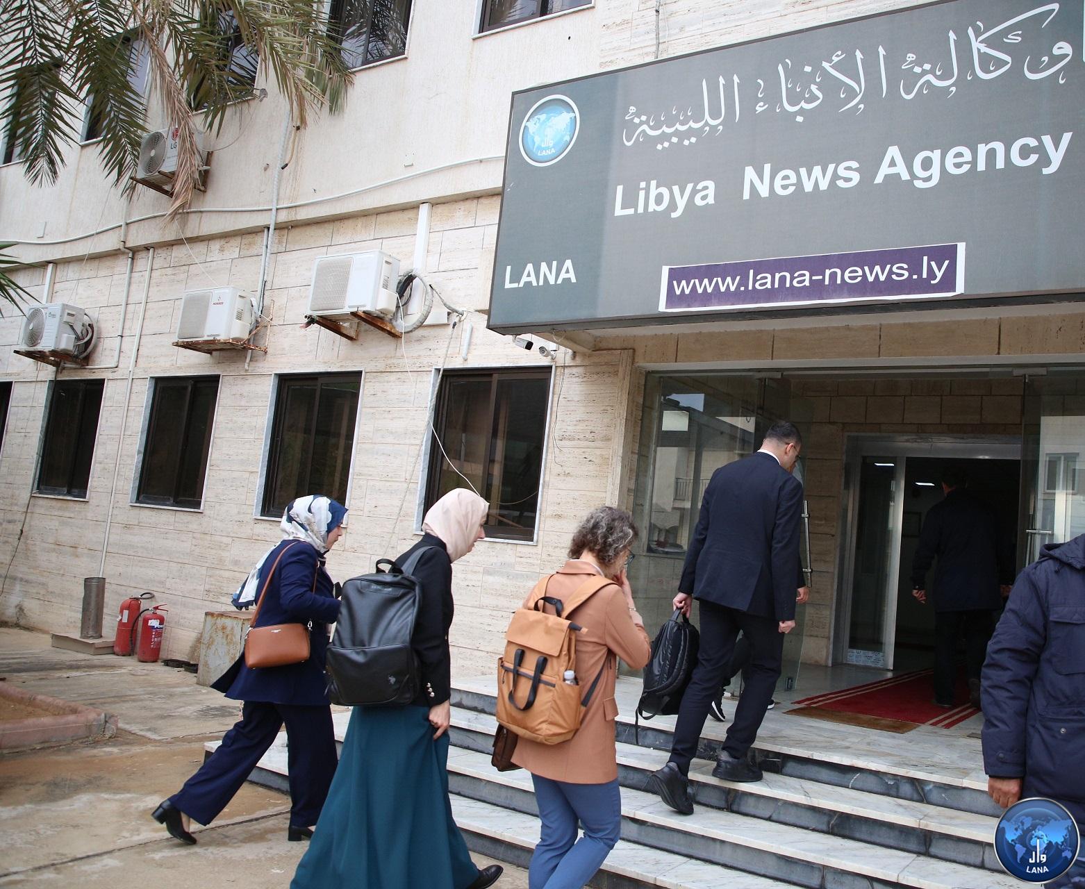 زيارة الوفد التركي لوكالة الانباء الليبية