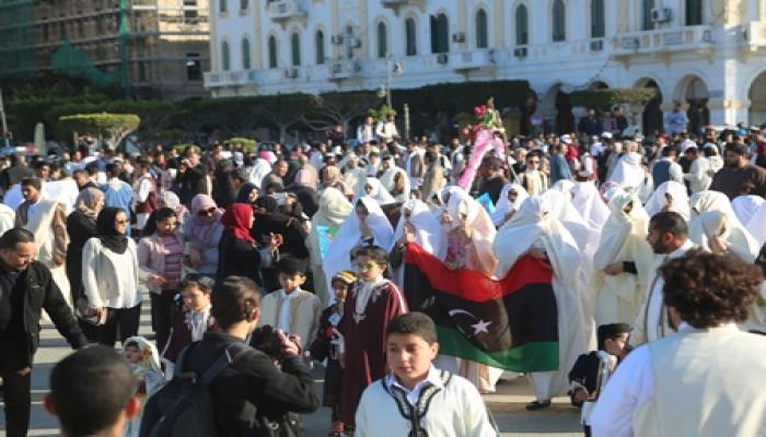 أحياء يوم الزي الليبي بميدان الشهداء 