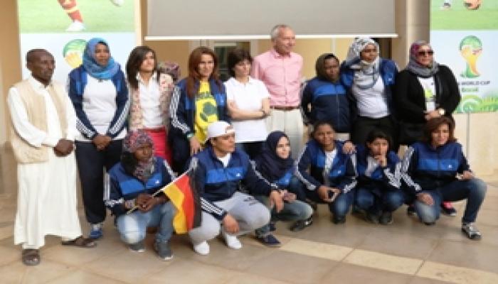 السفارة الالمانية فى ليبيا تكرم ا لمنتخب الليبي لكرة القدم النسائية