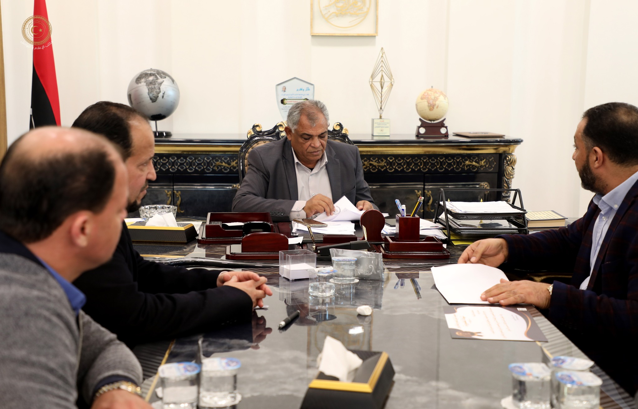  First Deputy Head of Government meets with the President and members of the Bayan Association for Science and Inventors.   