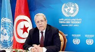 Tunisian Foreign Minister reiterates his country's rejection of foreign intervention in Libya.