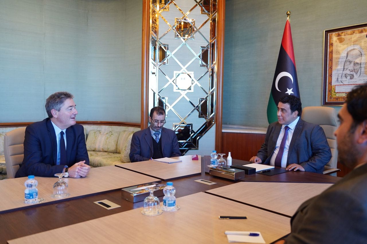 Al Mnefi discusses with the German Ambassador latest political developments in Libya.