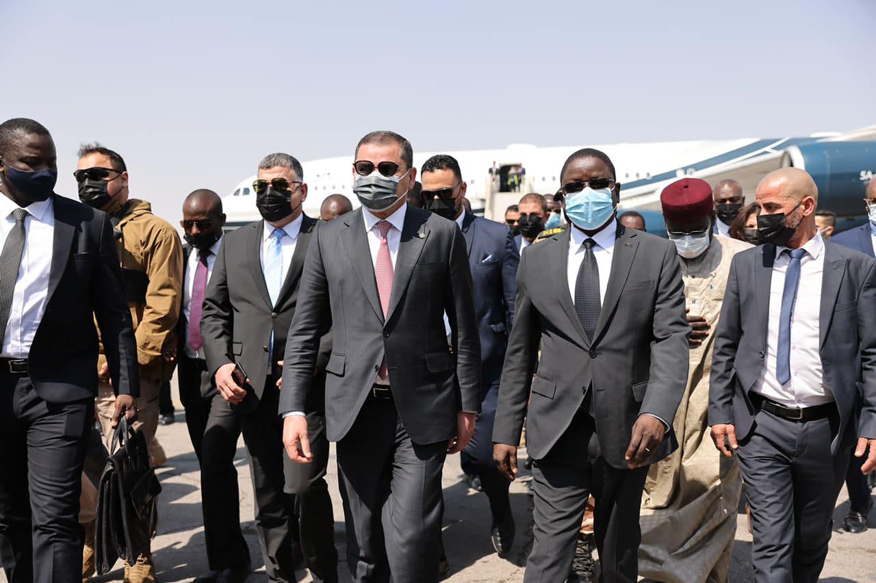 Le Premier ministre (Abdoul Hamid Dabaiba) arrive à N'Djamena, en visite officielle