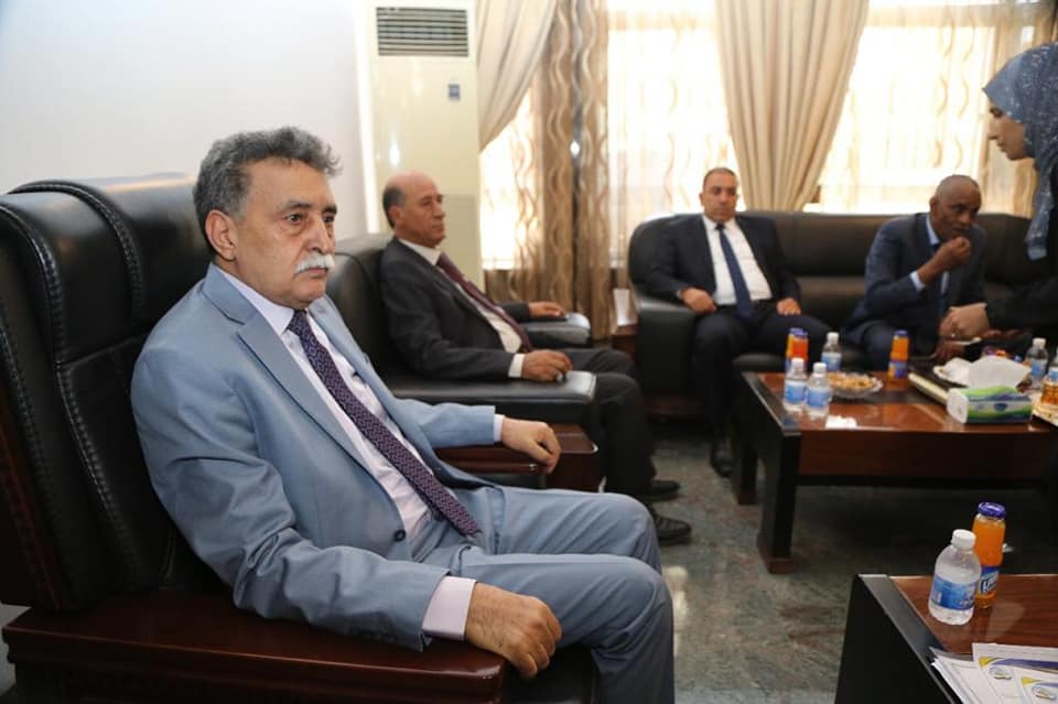 The Chargé d'Affairs of the Embassy of Libya in Baghdad discusses with the commander of the Counter-Terrorism Force security and military coordination between Libya and Iraq.