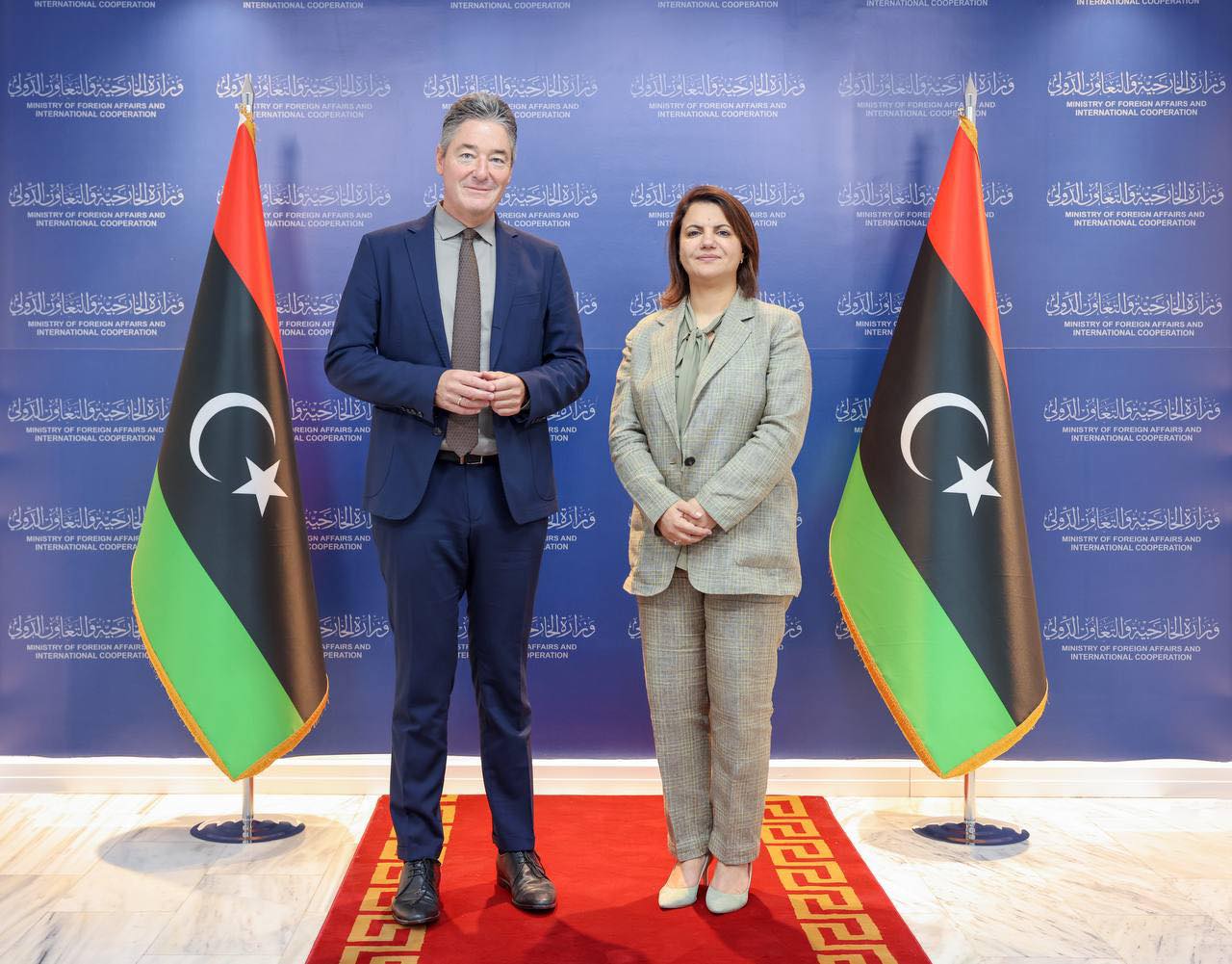 Al-Mangoush reviews with German Ambassador efforts of the Government of National Unity to achieve stability and hold presidential and parliamentary elections.