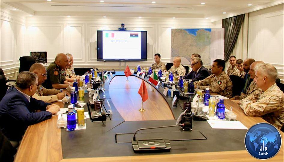 Military cooperation between Libya and Italy discussed.