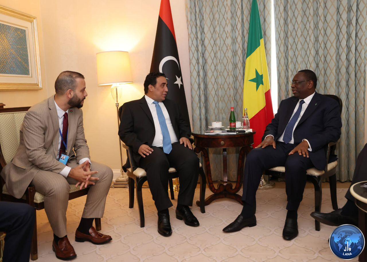 في لقائهما بنيويورك: المنفي يدعو الرئيس السنغالي لزيارة ليبيا.