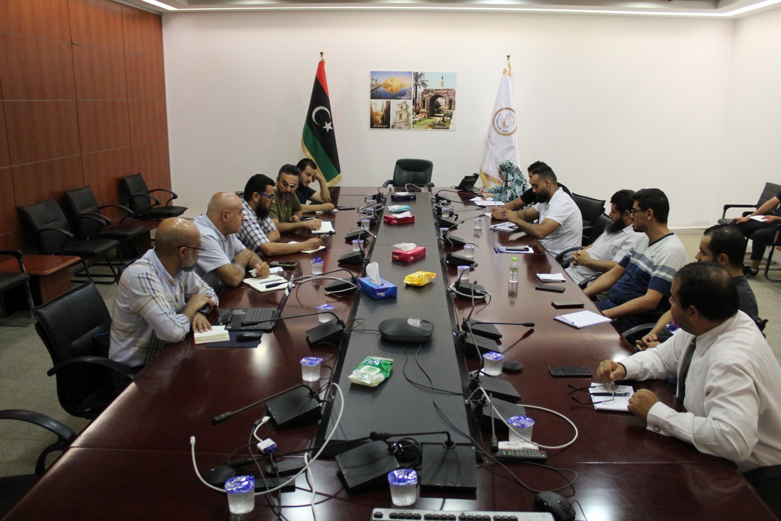 الهيئة العامة للمعلومات تعقد اجتماعاً تنسيقياً مع شركة ليبيا للاتصالات والتقنية