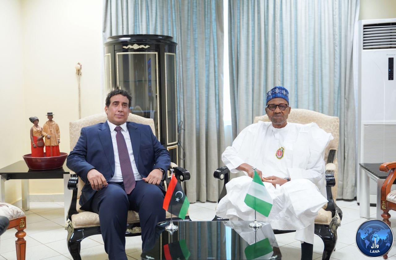 President Buhari to Al Mnefi: negative interventions of some political parties give no chance to unity of Libyans, nor access to elections.