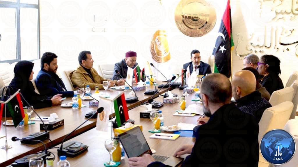 Members of the House of Representatives meet with the United Nations Sanctions Committee for Libya