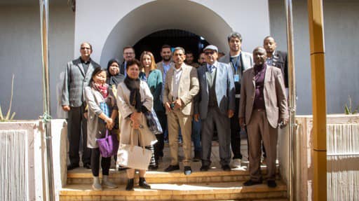 A delegation of heads of UN agencies visits the municipality of Sebha.