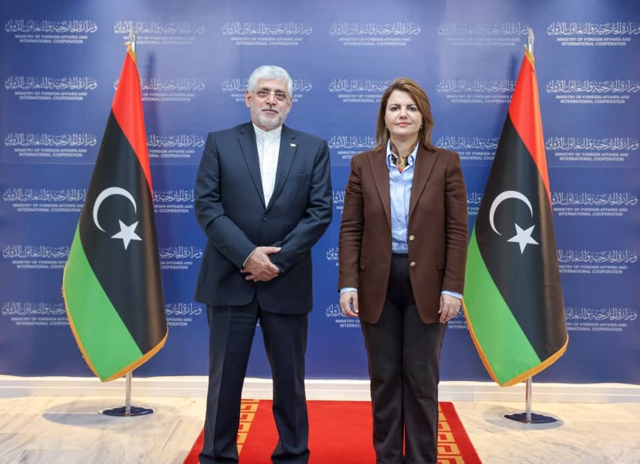 Al-Mangoush meets Iran's ambassador to Libya.