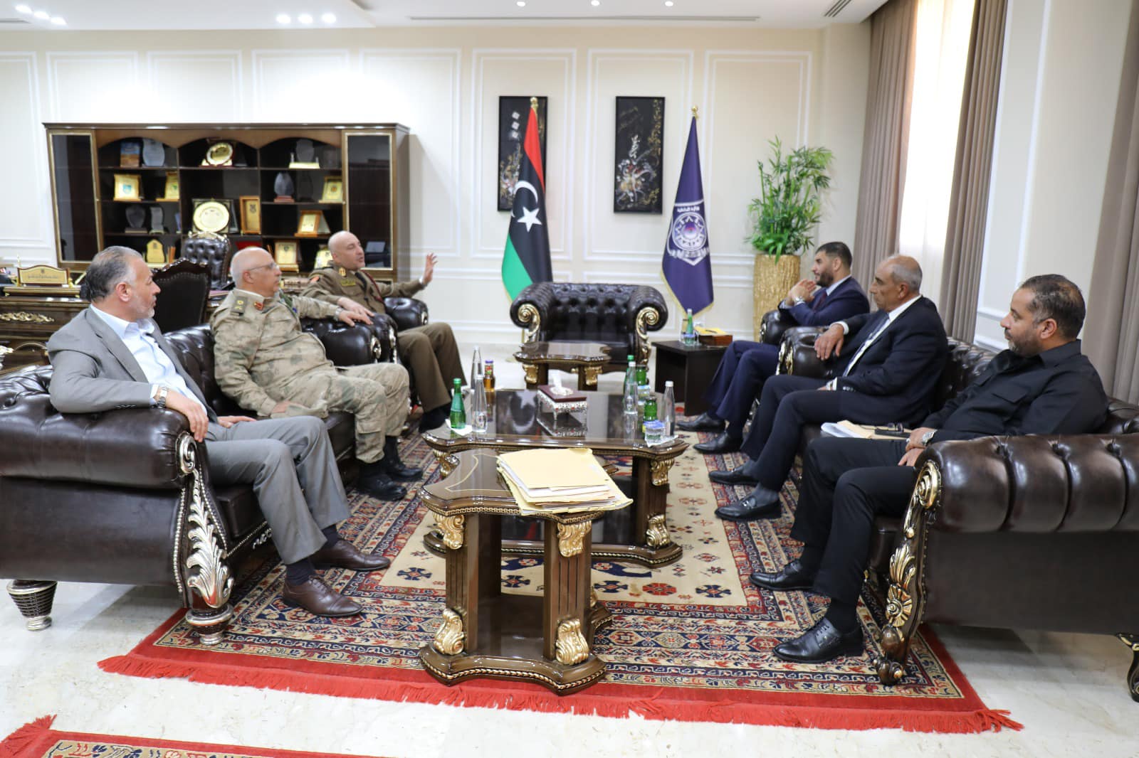 Trabelsi and Al-Haddad meet in presence of heads of security services.
