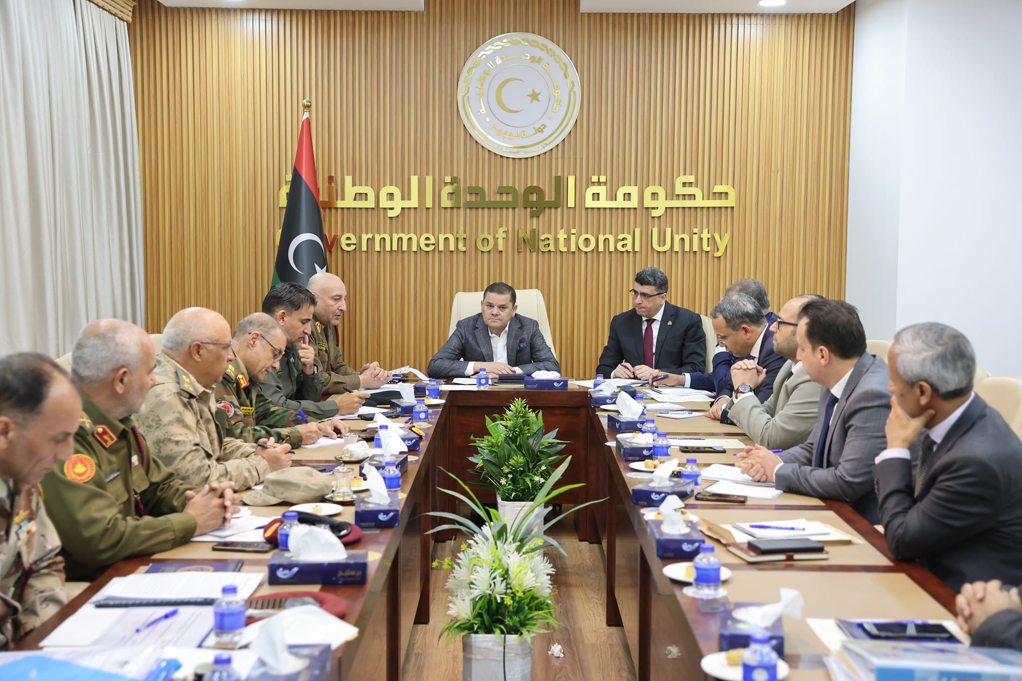 Al-Dbaiba holds broad meeting to follow up file of military retirees.