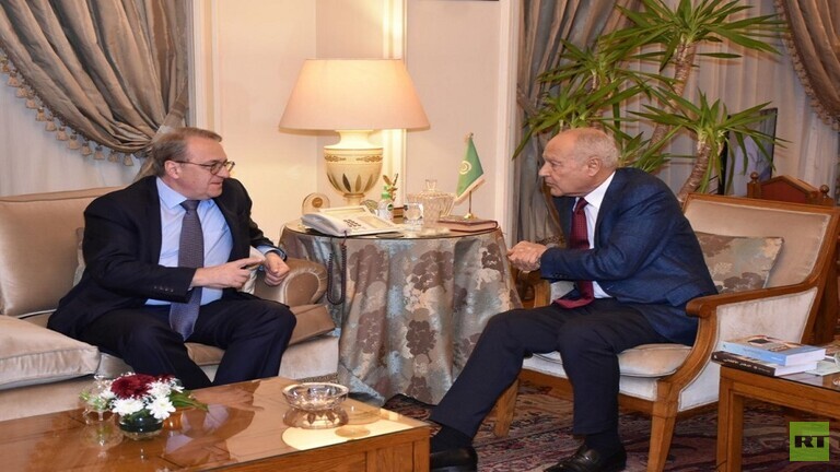 Aboul Gheit and the Russian Deputy Foreign Minister discuss developments in the Arab region and the situation in Libya.