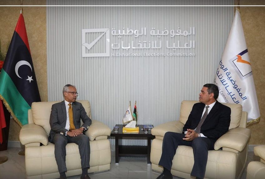 Al-Sayeh discusses with the French ambassador the latest developments in the electoral process.