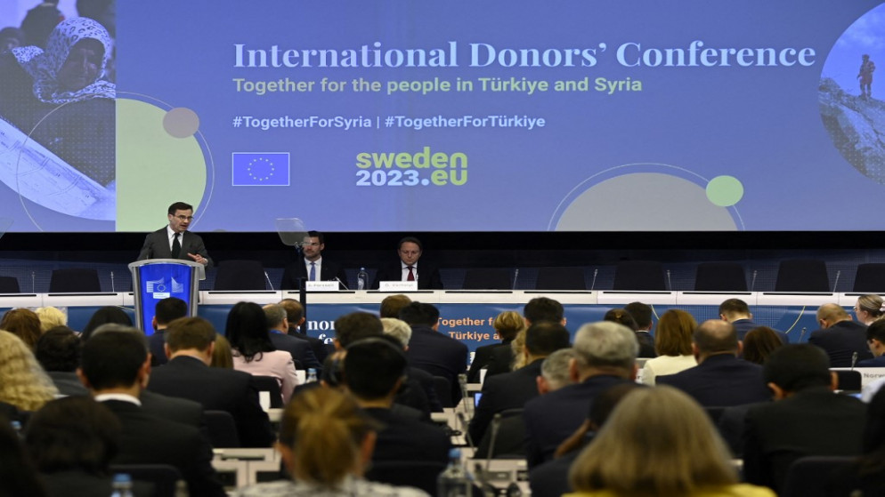 مانحون دوليون يتعهدون بتقديم سبعة مليارات يورو للمتضررين من زلزال تركيا وسوريا.
