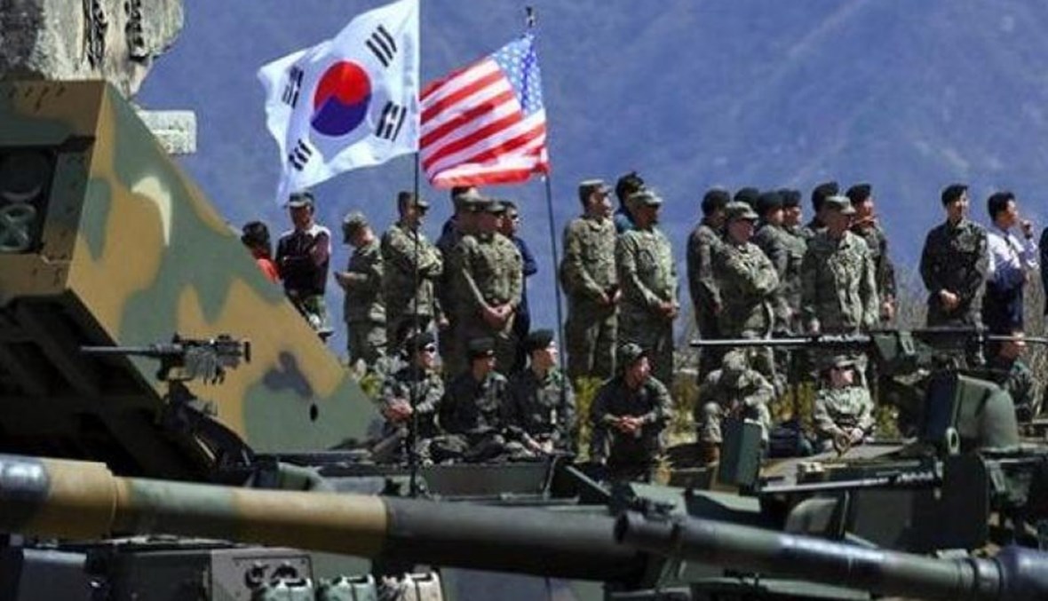 كوريا ج وامريكا تخططان لإجراء أكبر تدريبات بالذخيرة الحية. 