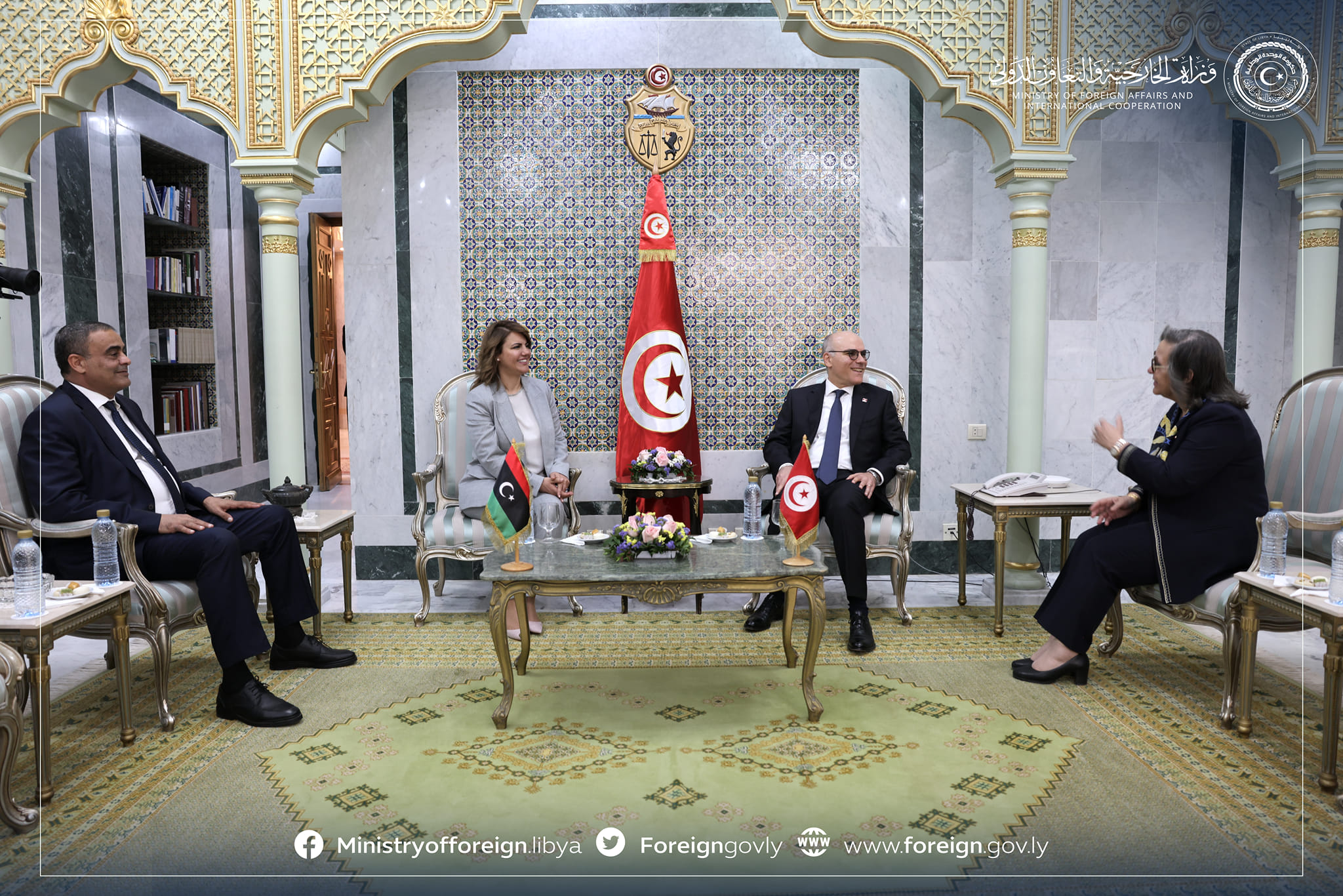 Une délégation ministérielle libyenne s'entretient à Tunis sur des questions liées à la coopération bilatérale entre les deux pays.