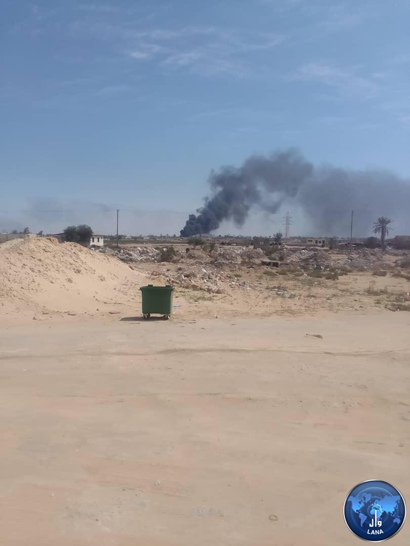 شهود عيان لـ (وال) : ضربات جوية تستهدف أوكار تهريب الوقود بمدينة زوارة .