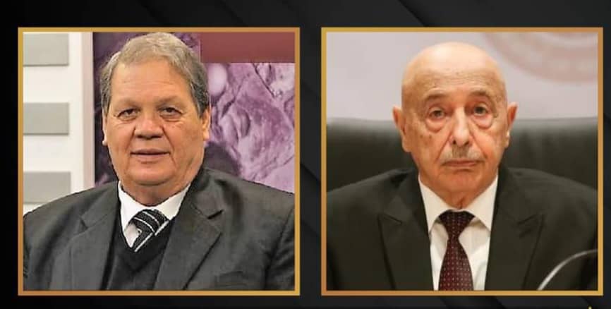 Aquila Saleh et le chef du Conseil national palestinien discutent par téléphone de la position officielle libyenne rejetant les politiques de normalisation avec l'entité israélienne.