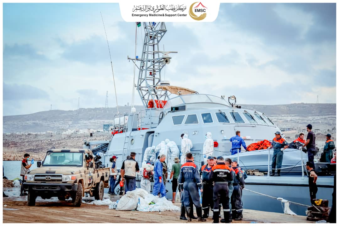 Emergency Medicine announces the recovery of 245 bodies from various marine areas in Derna.