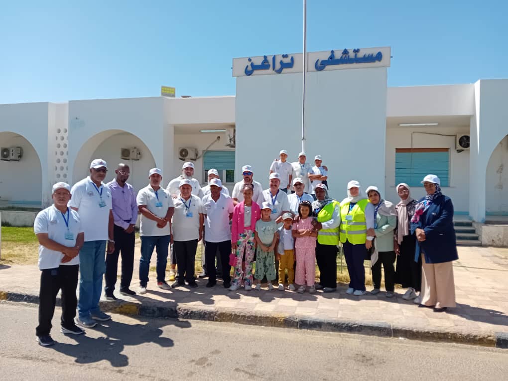 قافلة الجمعية الليبية لرعاية مرضي الكلي الخيرية تبدأ العمل في الجنوب الليبي من مدينتي تراغن وتمنهنت  .