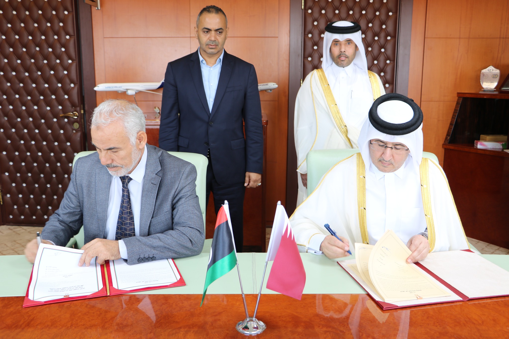Libya and Qatar sign a memorandum of understanding for cooperation in the field of civil aviation and air transport.