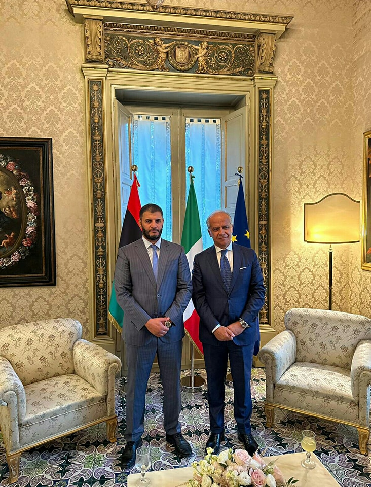وزيرا داخلية ليبيا وإيطاليا يناقشان التعاون في مجال تبادل المعلومات الاستراتيجية والعملياتية .