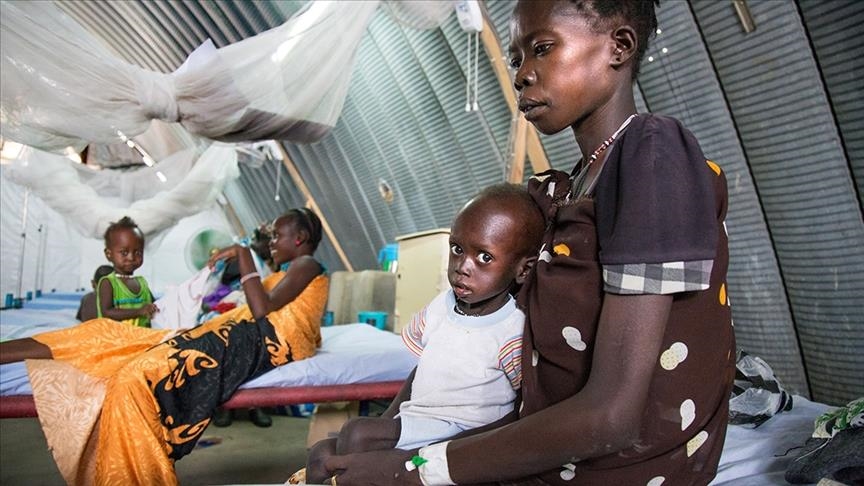 Sudanese children face the risk of acute malnutrition.