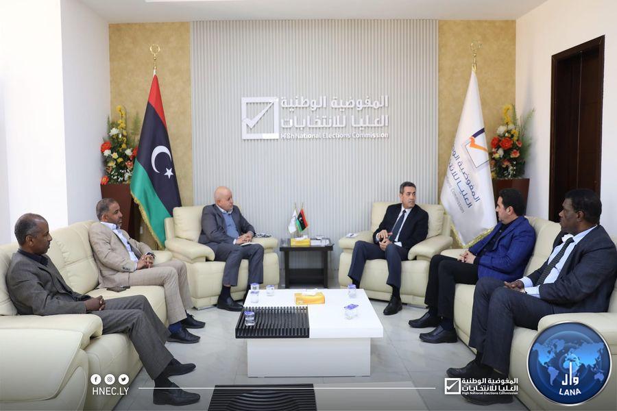 The Commission Council meets with members of the (6+6) committee to discuss developments in the election of the National Assembly and the President of the State.