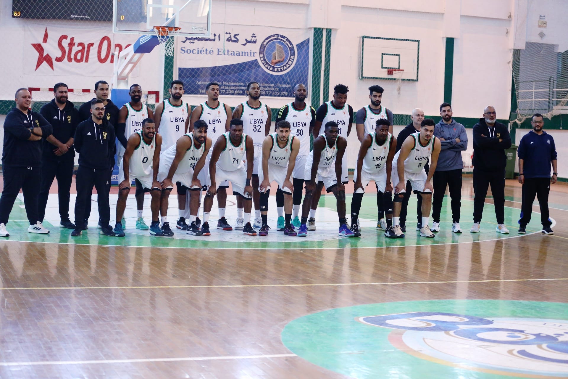  المنتخب الوطني " لكرة السلة  يفوز على فريق "شبيبة القيروان" التونسي " في لقاء ودي استعداداً لتصفيات المؤهلة إلى كأس أمم أفريقيا .