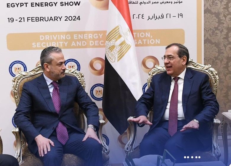 بن قدارة يبحث مع وزير البترول المصري   تنفيذ مشروعات نفطية في ليبيا.