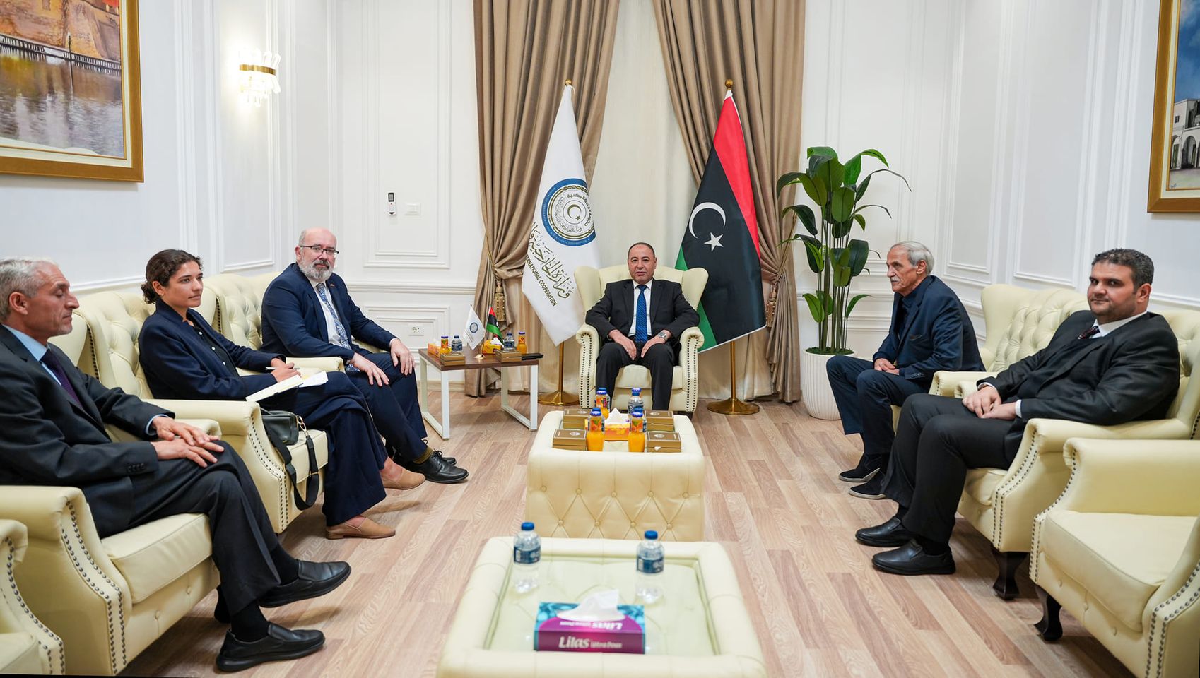 الباعور يبحث مع السفير البريطاني العلاقات الثنائية بين ليبيا وبريطانيا  .