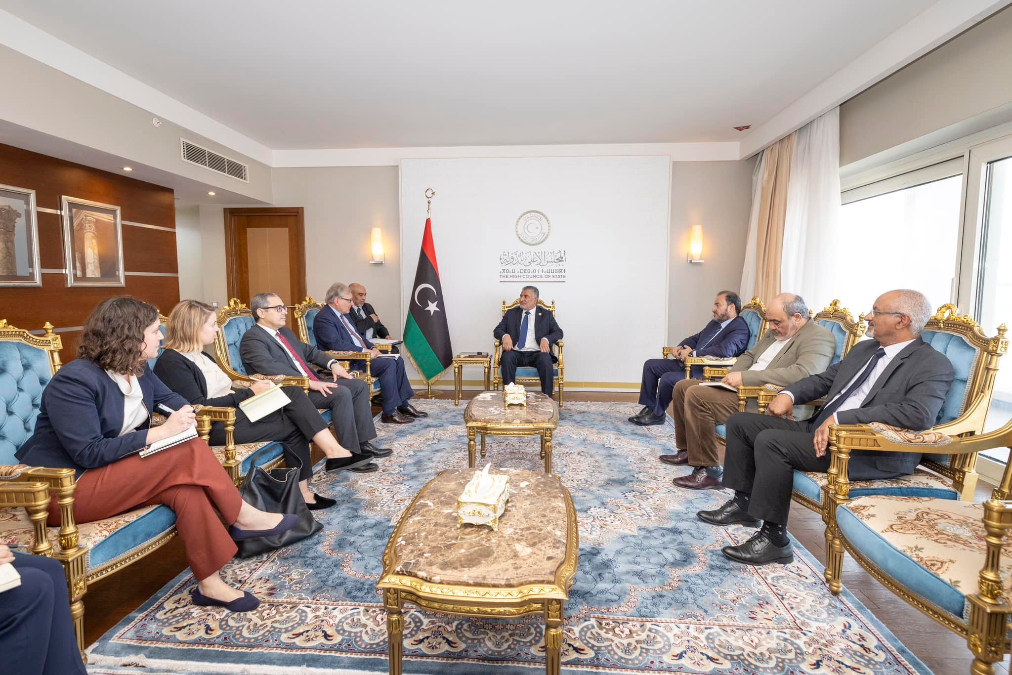 The High Council of State discusses with the American Embassy in Libya aspects of the Libyan crisis, and Batili’s initiative to support stability and make the electoral process successful.