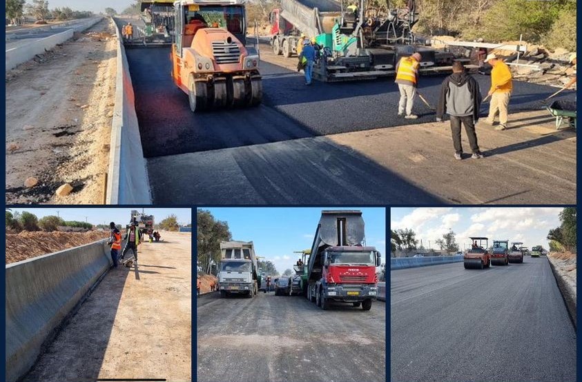 استمرار الأعمال بمشروع صيانة الطريق الساحلي في القاطعين الشرقي والغربي لمدينة طرابلس  .