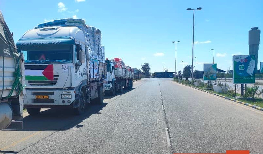 The Libyan Authority to Support the Palestinian People announces the start of shipping goods to the ship heading to Gaza through the port of Al-Arish