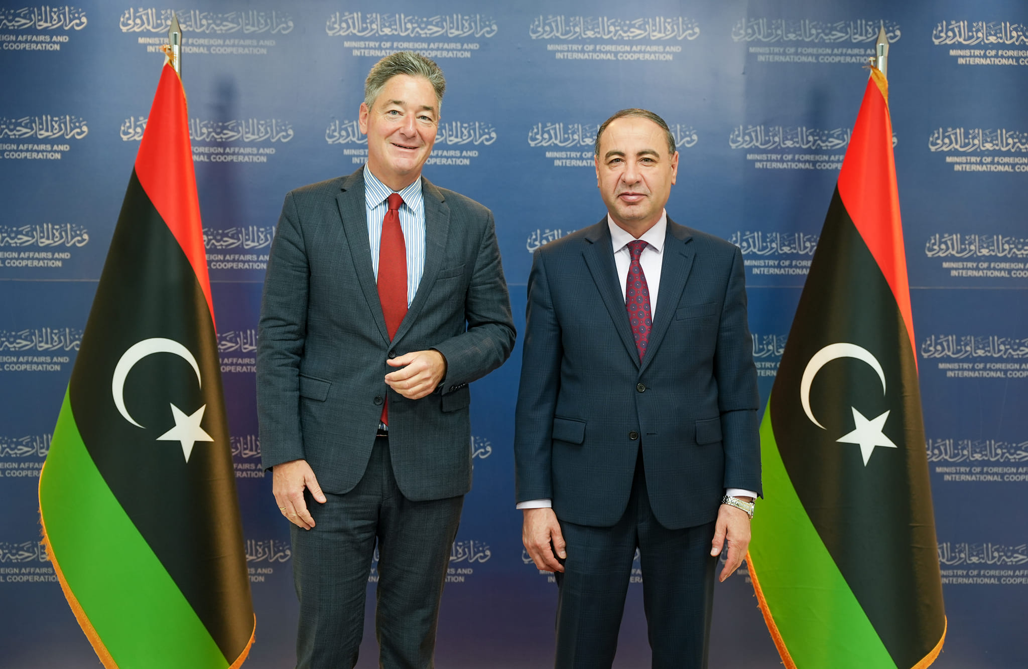 A-Baour and Ohnmacht discuss the latest developments in the political and security situation in Libya.