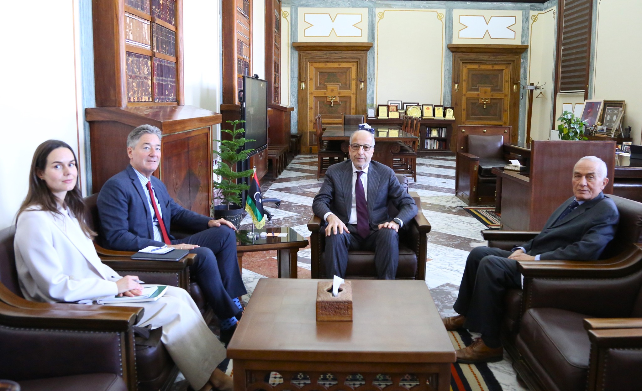 El-Kabeer meets with German Ambassador to Libya.