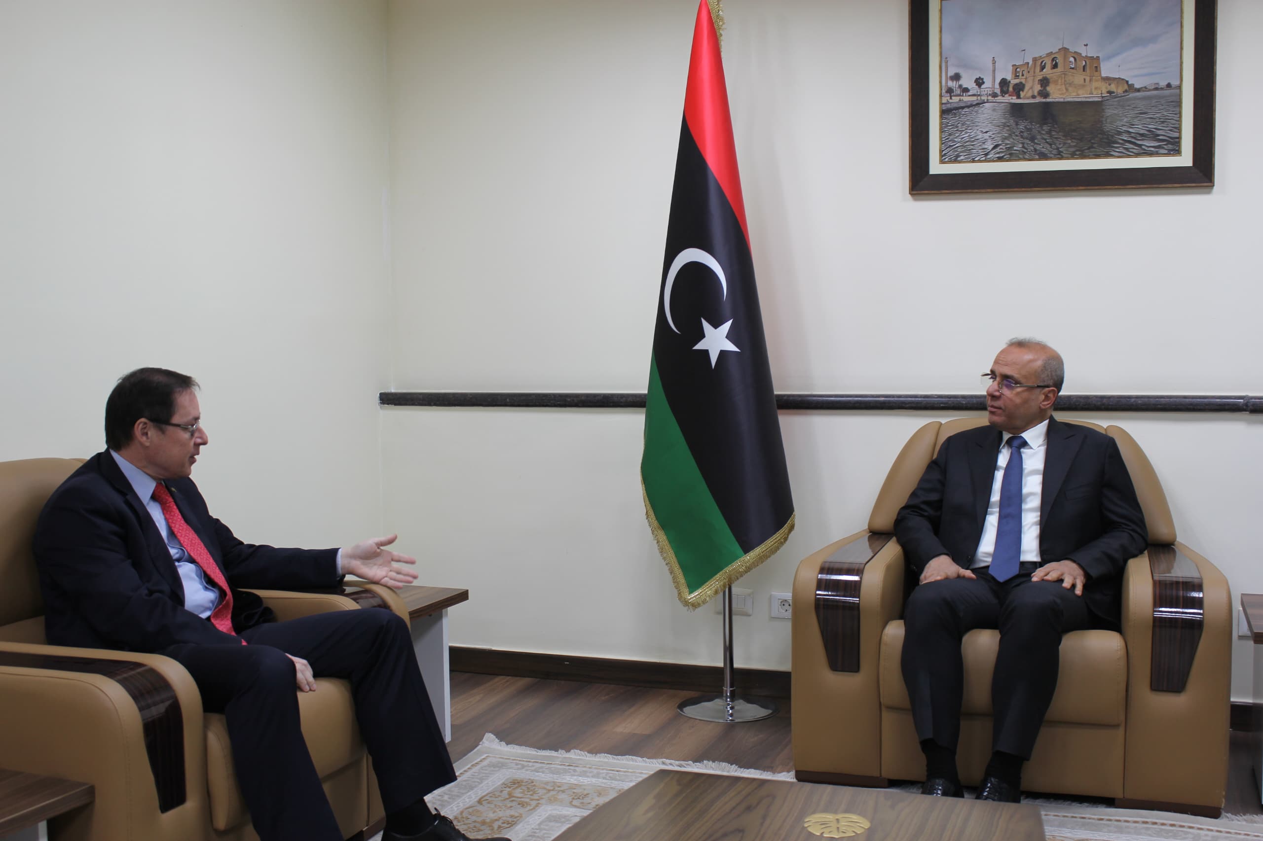 Al-Lafi discusses with the Ambassador of Russia to Libya the latest developments in the political process in Libya, and a number of international and regional issues.