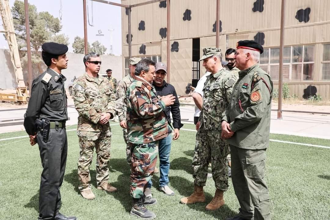 American military attaché and members of the attaché visit a number of military units in Misrata and Al-Khoms.