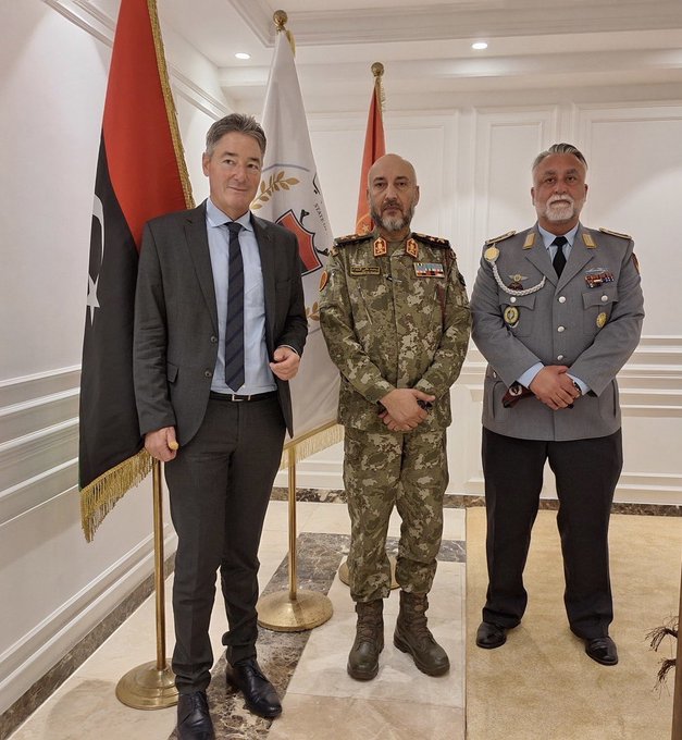 Al-Haddad and the German Ambassador discuss the latest military and security developments in Libya.