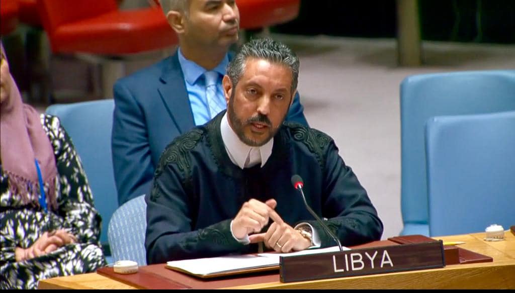 السني يطالب بوضع /إسرائيل /تحت البند السابع ، وينتقد ازدواجية مجلس الأمن في تعامله مع ليبيا وغزة .