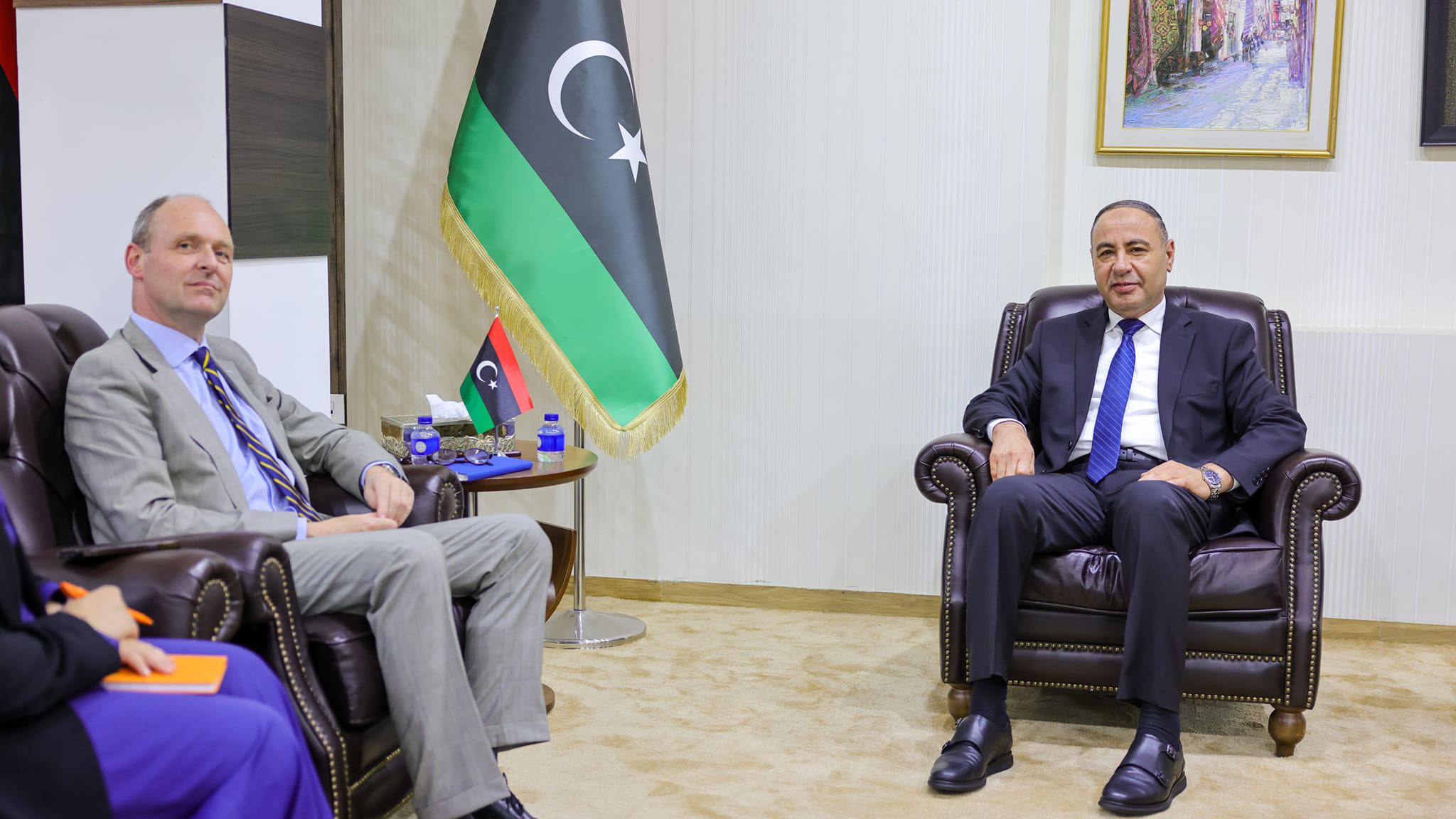  ( الباعور ) يبحث مع سفير مملكة هولندا لدى دولة ليبيا  العلاقات الثنائية وسبل تعزيز آفاق التعاون الثنائي في مختلف المجالات.