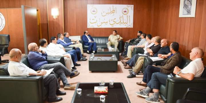 A meeting in Sirt to follow up on infringements on the water supply lines of the Manmade River.