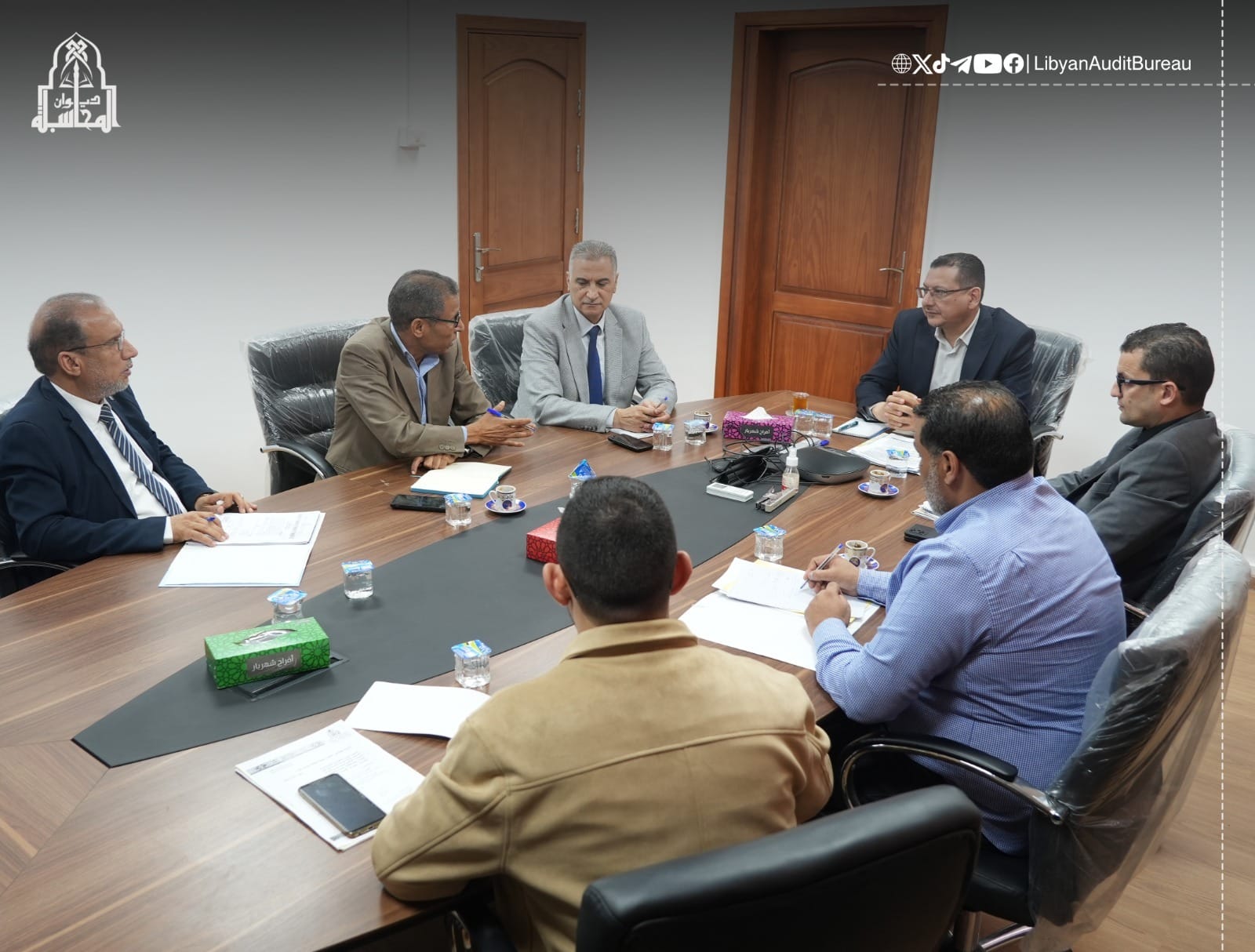 ديوان المحاسبة يبحث استعدادات الإدارات المعنية لاستضافة الجمعية العامة الـ16 لمنظمة الأفروساي في ليبيا.