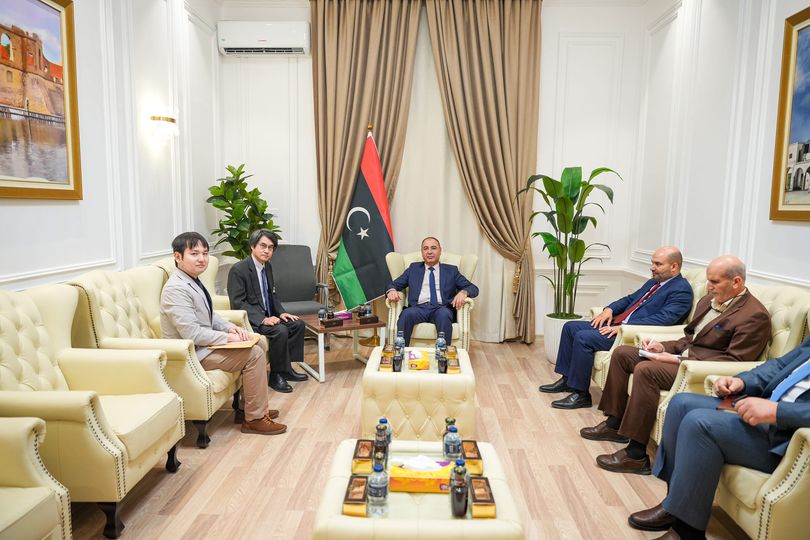 Libya and Japan discuss strengthening bilateral relations.