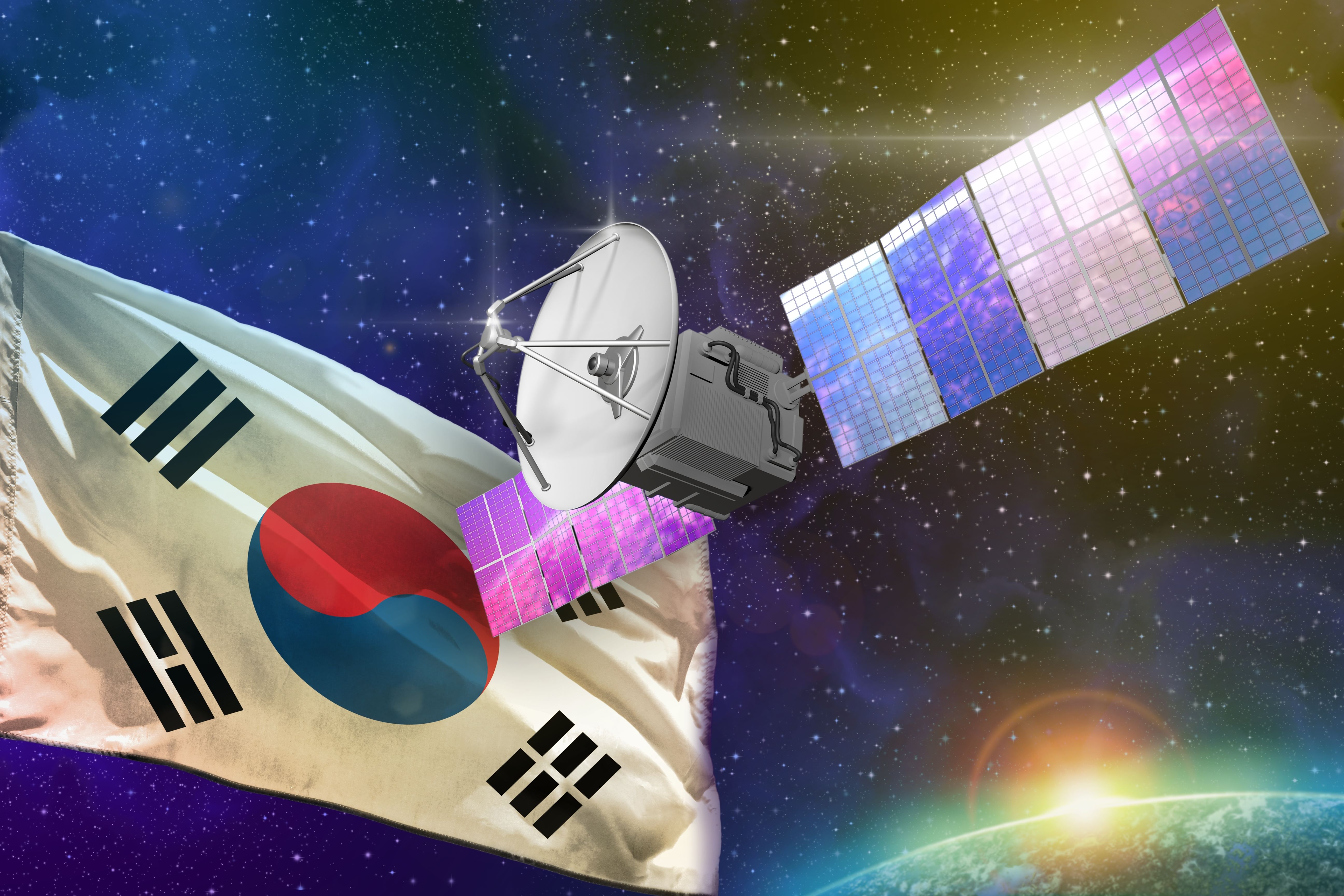 كوريا الجنوبية تطلق قمرا صناعيا نانويا في المدار، وذلك ضمن مشروعها لإنشاء كوكبة من الأقمار الصناعية  .
