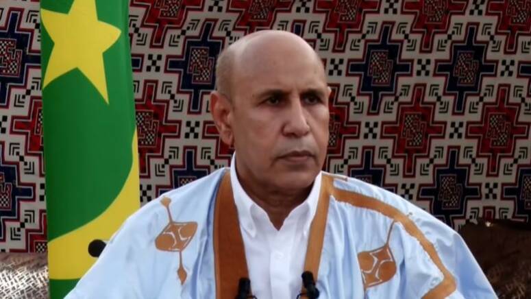 الرئيس الموريتاني يعلن ترشحه لولاية ثانية .